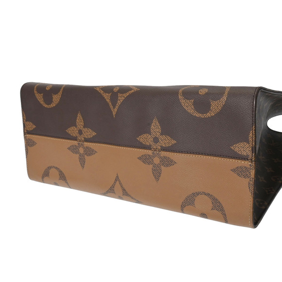 Louis Vuitton Monogram Giant On the Go Tote Brown Reverse Canvas Handbag - Picture 7 of 12